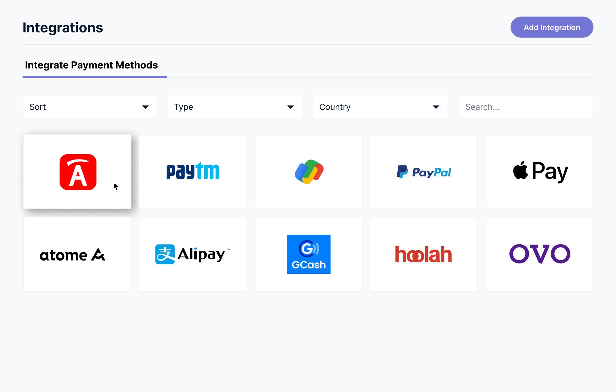 Integrate with astropay