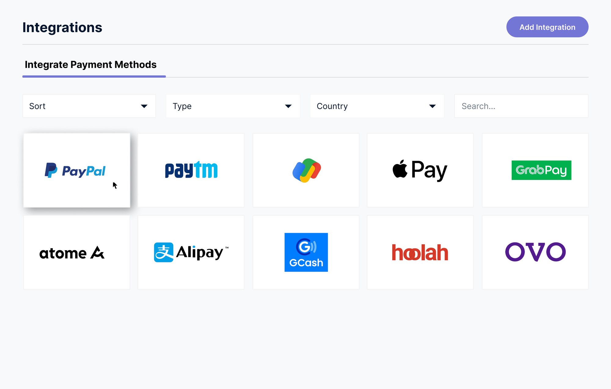 Integrate with paypal